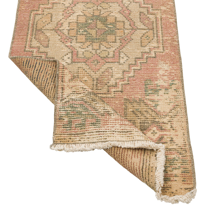 Alfombra Vintage Turca Anudada a Mano - 45 cm x 98 cm - K0086419