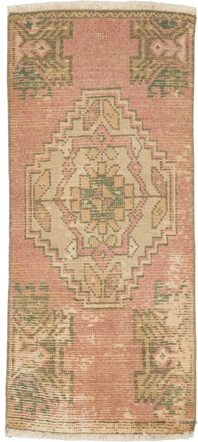 El Dokuma Vintage Halı - 45 cm x 98 cm
