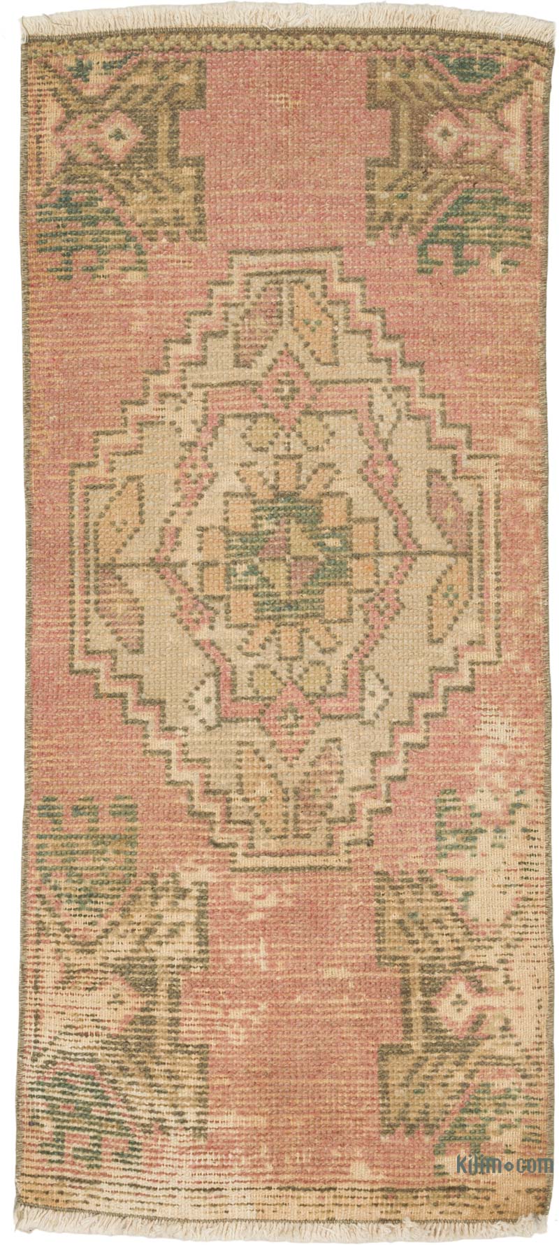 Alfombra Vintage Turca Anudada a Mano - 45 cm x 98 cm - K0086419