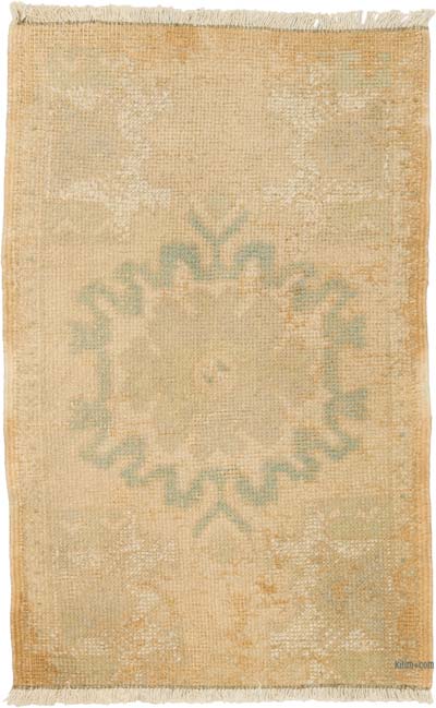 Vintage Turkish Hand-Knotted Rug - 1' 8" x 2' 7" (20" x 31")