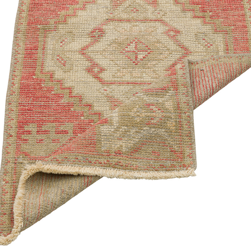 Vintage Turkish Hand-Knotted Rug - 1' 6" x 3' 2" (18" x 38") - K0086429