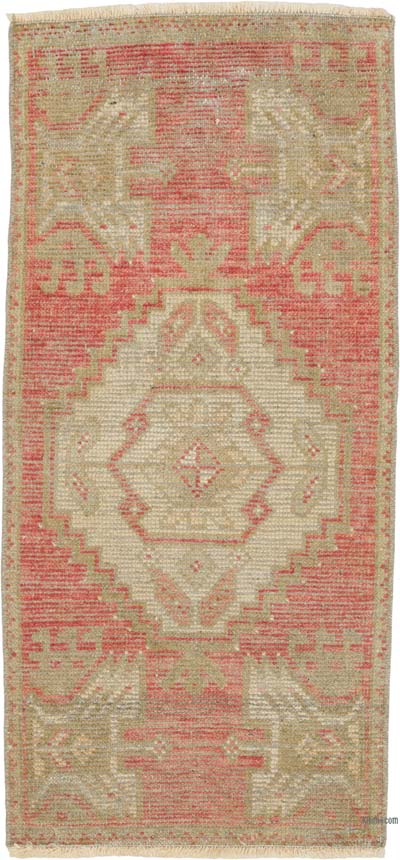 Vintage Turkish Hand-Knotted Rug - 1' 6" x 3' 2" (18" x 38")