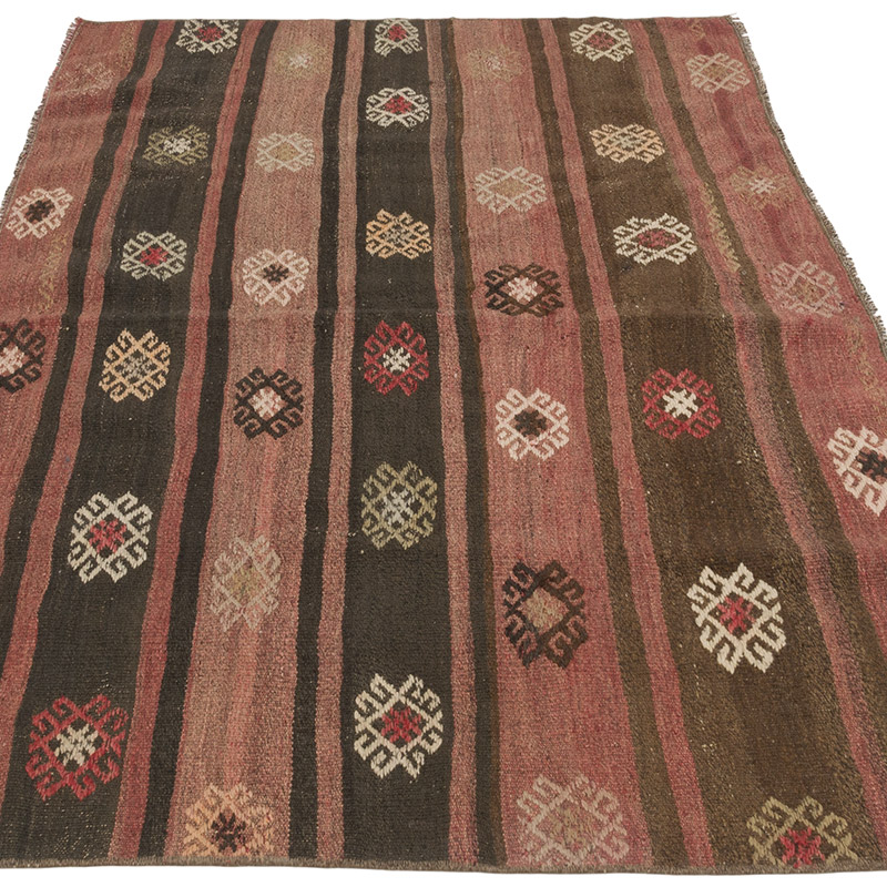Vintage Anatolian Kilim Rug - 3' 2" x 5' 1" (38" x 61") - K0086433