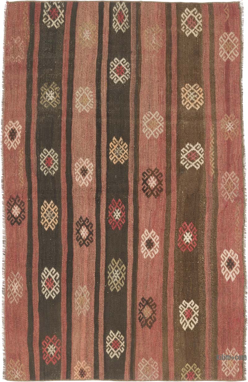 Vintage Anatolian Kilim Rug - 3' 2" x 5' 1" (38" x 61") - K0086433