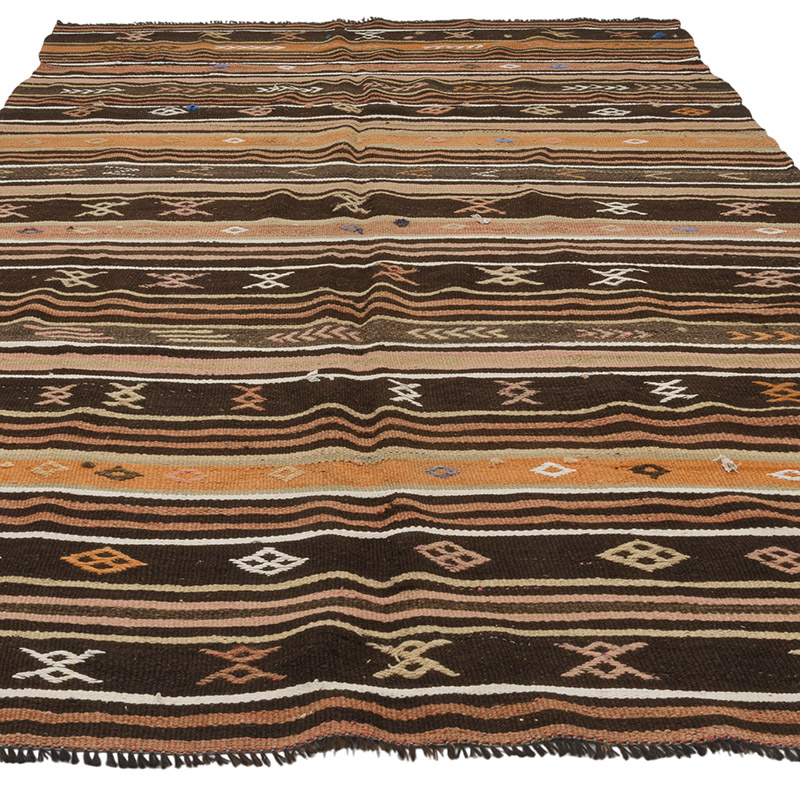 Vintage Anatolian Kilim Rug - 6' 3" x 10' 7" (75" x 127") - K0086434