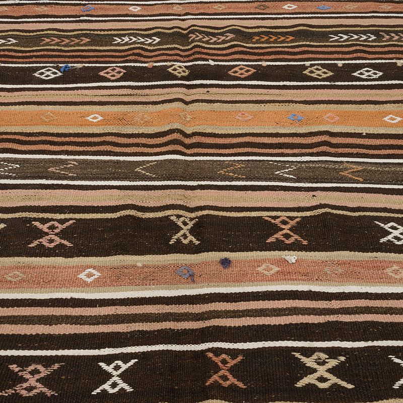 Vintage Anatolian Kilim Rug - 6' 3" x 10' 7" (75" x 127") - K0086434